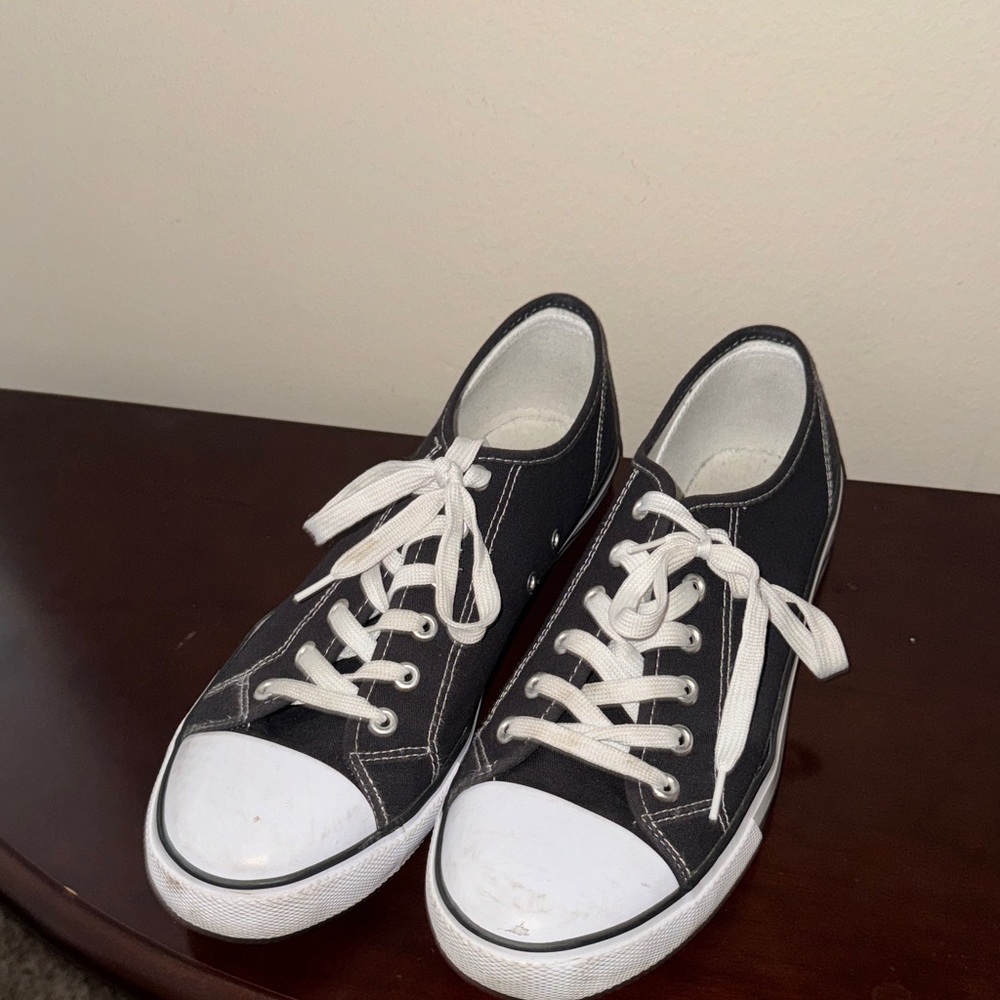 Converse Black and White Low-Top Sneakers